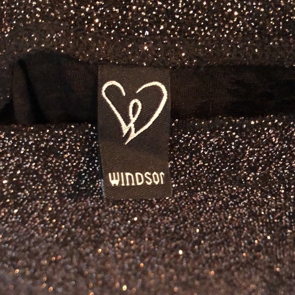 Windsor high low off the shoulder shimmer dress XS-S - Picture 4 of 6